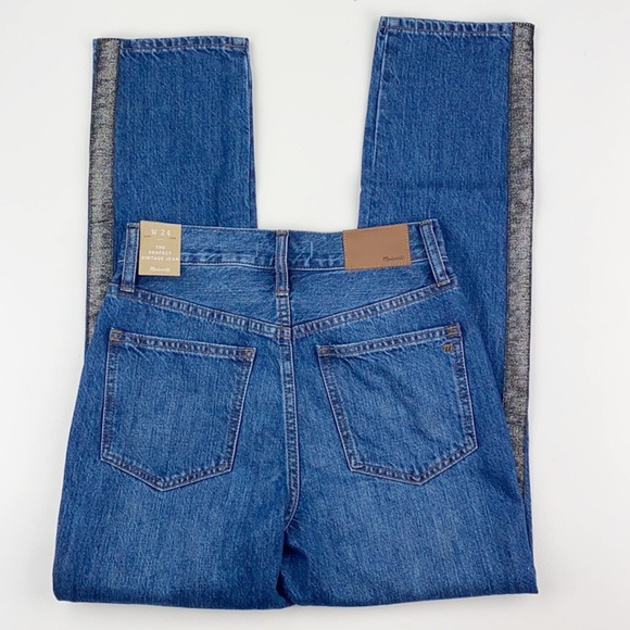 Madewell Perfect Vintage Metallic Tuxedo Stripe - Picture 3 of 8